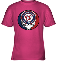 Washington Nationals Grateful Dead Steal Your Face Baseball Youth T-Shirt Youth T-Shirt - VeigarTee