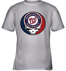 Washington Nationals Grateful Dead Steal Your Face Baseball Youth T-Shirt Youth T-Shirt - VeigarTee