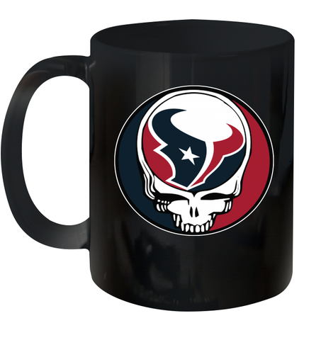 Houston Texans Grateful Dead Steal Your Face NFL Football Ceramic Mug 11oz Ceramic Mug 11oz / Black / 11oz Ceramic Mug 11oz - VeigarTee