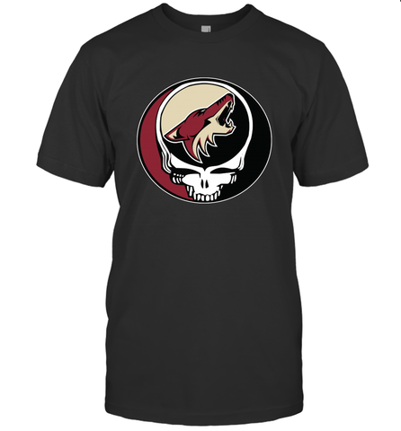 Arizona Coyotes Grateful Dead Steal Your Face Hockey NHL Mens T-Shirt Mens T-Shirt / Black / S Mens T-Shirt - VeigarTee