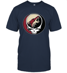 Arizona Coyotes Grateful Dead Steal Your Face Hockey NHL Mens T-Shirt
