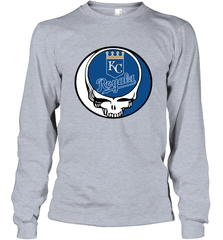 Kansas City Royals Grateful Dead Steal Your Face Baseball Adult Long Sleeve T-Shirt Adult Long Sleeve T-Shirt - VeigarTee