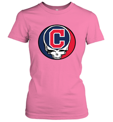 Cleveland Indians Grateful Dead Steal Your Face Baseball Womens T-Shirt Womens T-Shirt - VeigarTee