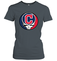 Cleveland Indians Grateful Dead Steal Your Face Baseball Womens T-Shirt Womens T-Shirt - VeigarTee