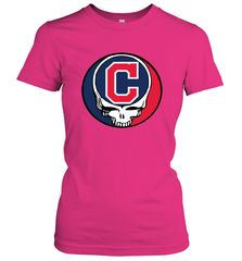 Cleveland Indians Grateful Dead Steal Your Face Baseball Womens T-Shirt Womens T-Shirt - VeigarTee