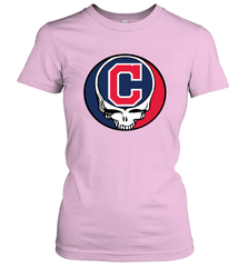 Cleveland Indians Grateful Dead Steal Your Face Baseball Womens T-Shirt Womens T-Shirt - VeigarTee