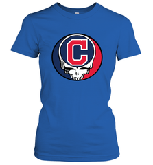 Cleveland Indians Grateful Dead Steal Your Face Baseball Womens T-Shirt Womens T-Shirt - VeigarTee