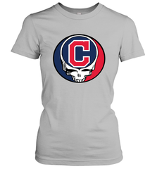 Cleveland Indians Grateful Dead Steal Your Face Baseball Womens T-Shirt Womens T-Shirt - VeigarTee
