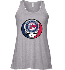 Minnesota Twins Grateful Dead Steal Your Face Baseball Womens Racerback Tank Top Womens Racerback Tank Top - VeigarTee