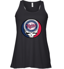 Minnesota Twins Grateful Dead Steal Your Face Baseball Womens Racerback Tank Top Womens Racerback Tank Top - VeigarTee