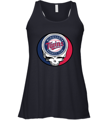 Minnesota Twins Grateful Dead Steal Your Face Baseball Womens Racerback Tank Top Womens Racerback Tank Top - VeigarTee