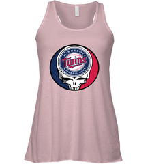 Minnesota Twins Grateful Dead Steal Your Face Baseball Womens Racerback Tank Top Womens Racerback Tank Top - VeigarTee