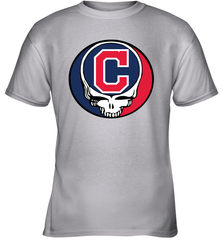 Cleveland Indians Grateful Dead Steal Your Face Baseball Youth T-Shirt Youth T-Shirt - VeigarTee