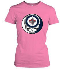Winnipeg Jets Grateful Dead Steal Your Face Hockey NHL Womens T-Shirt Womens T-Shirt - VeigarTee
