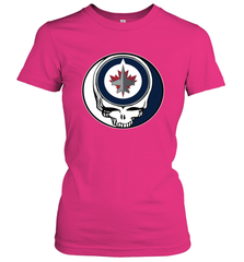 Winnipeg Jets Grateful Dead Steal Your Face Hockey NHL Womens T-Shirt Womens T-Shirt - VeigarTee