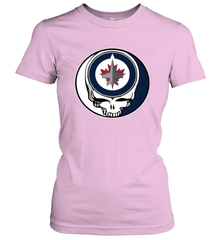 Winnipeg Jets Grateful Dead Steal Your Face Hockey NHL Womens T-Shirt Womens T-Shirt - VeigarTee