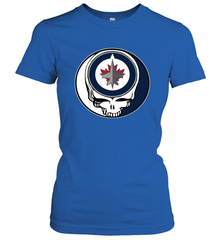 Winnipeg Jets Grateful Dead Steal Your Face Hockey NHL Womens T-Shirt Womens T-Shirt - VeigarTee
