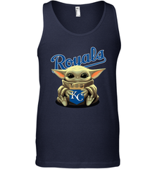 Baby Yoda Hugs Loves The Kansas City Royals Baseball Mens Tank Top Mens Tank Top - VeigarTee