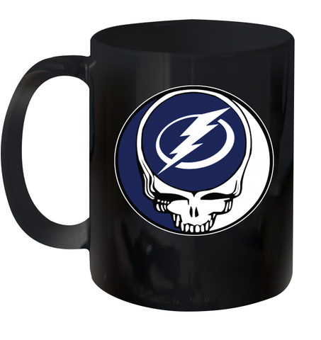 Tampa Bay Lightning Grateful Dead Steal Your Face Hockey NHL Ceramic Mug 11oz Ceramic Mug 11oz / Black / 11oz Ceramic Mug 11oz - VeigarTee
