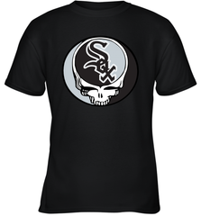 Chicago White Sox Grateful Dead Steal Your Face Baseball Youth T-Shirt Youth T-Shirt - VeigarTee