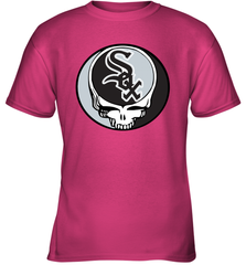 Chicago White Sox Grateful Dead Steal Your Face Baseball Youth T-Shirt Youth T-Shirt - VeigarTee