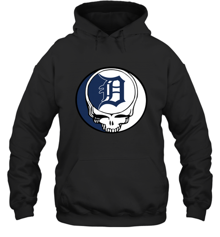 Detroit Tigers Grateful Dead Steal Your Face Baseball Adult Hoodie Sweatshirt Adult Hoodie Sweatshirt / Black / S Adult Hoodie Sweatshirt - VeigarTee