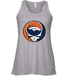 Denver Broncos Grateful Dead Steal Your Face NFL Football Womens Racerback Tank Top