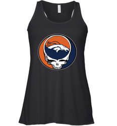 Denver Broncos Grateful Dead Steal Your Face NFL Football Womens Racerback Tank Top