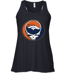 Denver Broncos Grateful Dead Steal Your Face NFL Football Womens Racerback Tank Top Womens Racerback Tank Top - VeigarTee