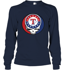 Texas Rangers Grateful Dead Steal Your Face Baseball Adult Long Sleeve T-Shirt Adult Long Sleeve T-Shirt - VeigarTee