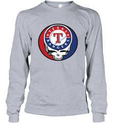 Texas Rangers Grateful Dead Steal Your Face Baseball Adult Long Sleeve T-Shirt Adult Long Sleeve T-Shirt - VeigarTee
