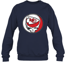 Kansas City Chiefs Grateful Dead Steal Your Face NFL Football Adult Sweatshirt