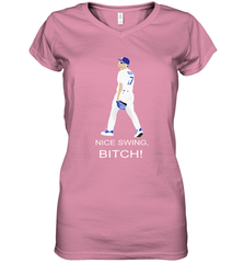 Joe Kelly Nice Swing Bitch Fight Club Womens V-Neck T-Shirt Womens V-Neck T-Shirt - VeigarTee