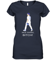 Joe Kelly Nice Swing Bitch Fight Club Womens V-Neck T-Shirt Womens V-Neck T-Shirt - VeigarTee