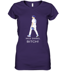 Joe Kelly Nice Swing Bitch Fight Club Womens V-Neck T-Shirt Womens V-Neck T-Shirt - VeigarTee