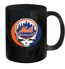 New York Mets Grateful Dead Steal Your Face Baseball Ceramic Mug 11oz Ceramic Mug 11oz - VeigarTee