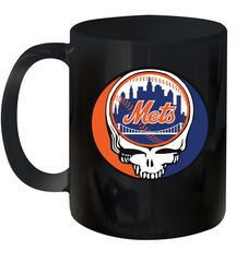 New York Mets Grateful Dead Steal Your Face Baseball Ceramic Mug 11oz Ceramic Mug 11oz - VeigarTee