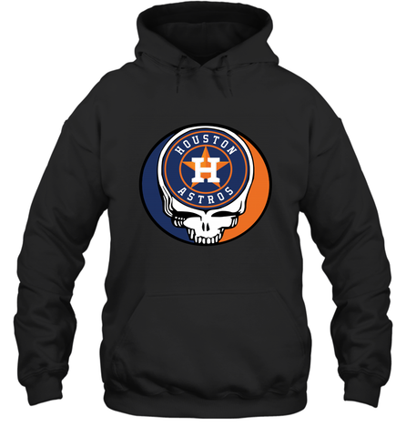 Houston Astros Grateful Dead Steal Your Face Baseball Adult Hoodie Sweatshirt Adult Hoodie Sweatshirt / Black / S Adult Hoodie Sweatshirt - VeigarTee