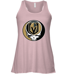 Vegas Golden Knights Grateful Dead Steal Your Face Hockey NHL Womens Racerback Tank Top Womens Racerback Tank Top - VeigarTee