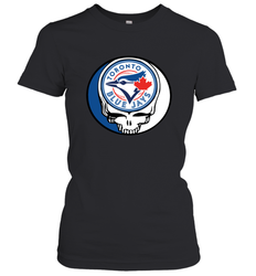 Toronto Blue Jays Grateful Dead Steal Your Face Baseball Womens T-Shirt