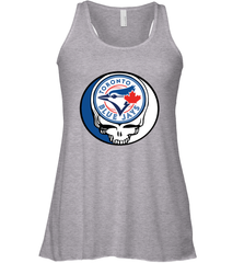 Toronto Blue Jays Grateful Dead Steal Your Face Baseball Womens Racerback Tank Top Womens Racerback Tank Top - VeigarTee
