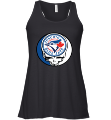 Toronto Blue Jays Grateful Dead Steal Your Face Baseball Womens Racerback Tank Top Womens Racerback Tank Top - VeigarTee