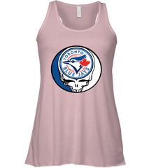 Toronto Blue Jays Grateful Dead Steal Your Face Baseball Womens Racerback Tank Top Womens Racerback Tank Top - VeigarTee