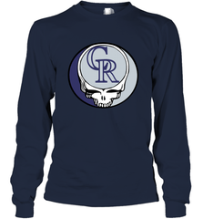 Colorado Rockies Grateful Dead Steal Your Face Baseball Adult Long Sleeve T-Shirt Adult Long Sleeve T-Shirt - VeigarTee