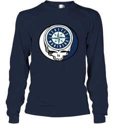 Seattle Mariners Grateful Dead Steal Your Face Baseball Adult Long Sleeve T-Shirt