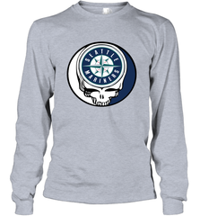 Seattle Mariners Grateful Dead Steal Your Face Baseball Adult Long Sleeve T-Shirt Adult Long Sleeve T-Shirt - VeigarTee