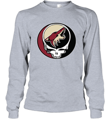 Arizona Coyotes Grateful Dead Steal Your Face Hockey NHL Adult Long Sleeve T-Shirt Adult Long Sleeve T-Shirt - VeigarTee