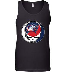 Columbus Blue Grateful Dead Steal Your Face Hockey NHL Mens Tank Top Mens Tank Top - VeigarTee