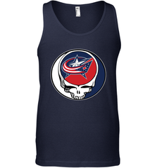 Columbus Blue Grateful Dead Steal Your Face Hockey NHL Mens Tank Top Mens Tank Top - VeigarTee