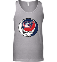 Columbus Blue Grateful Dead Steal Your Face Hockey NHL Mens Tank Top Mens Tank Top - VeigarTee